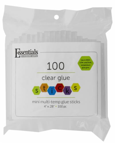 EBL Glue Stick Multi Temp Mini 4 Clear 100pc Perspective: front