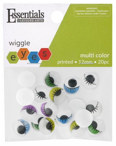 EBL Eyes Printed Moveable 12mm W/Lashes Multi 20pc Perspective: front