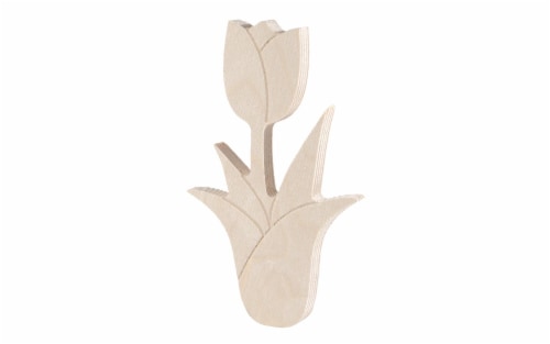 Essentials by Leisure Wood Shape Tulip Craft Perspective: front