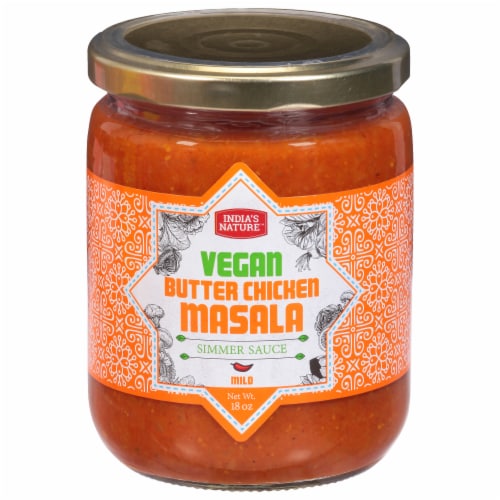 India’s Nature™ Vegan Mild Butter Chicken Masala Simmer Sauce Perspective: front