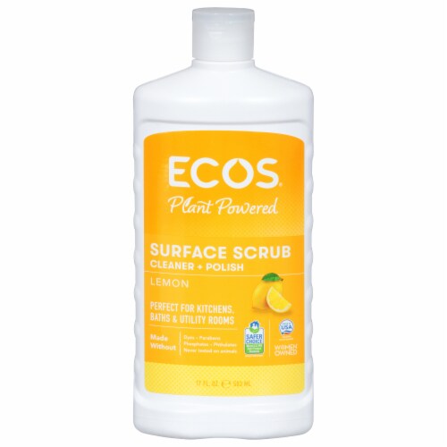 ECOS® Lemon Cream Cleanser Heavy Duty Scrub & Polish Perspective: front