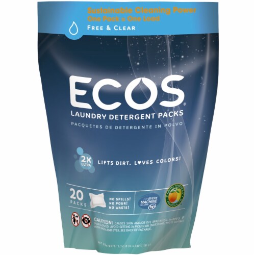 Ecos free and clear laundry detergent pods 20 ct harris teeter