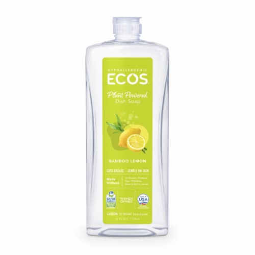 ECOS® Bamboo Lemon Dishmate Dish Liquid Perspective: front