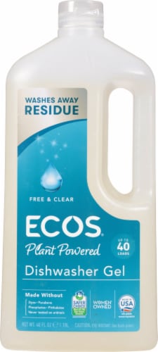 ECOS® Wave® Free & Clear Auto Dishwasher Gel Perspective: front