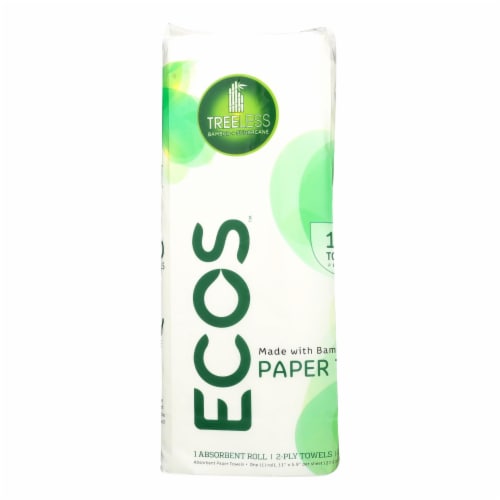 Earth Friendly Treeless Paper Towels - Case of 40 - 1 Roll Perspective: front