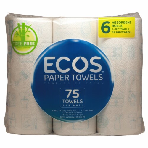 Earth Friendly ECOS Paper Towels 2-Ply Perspective: front