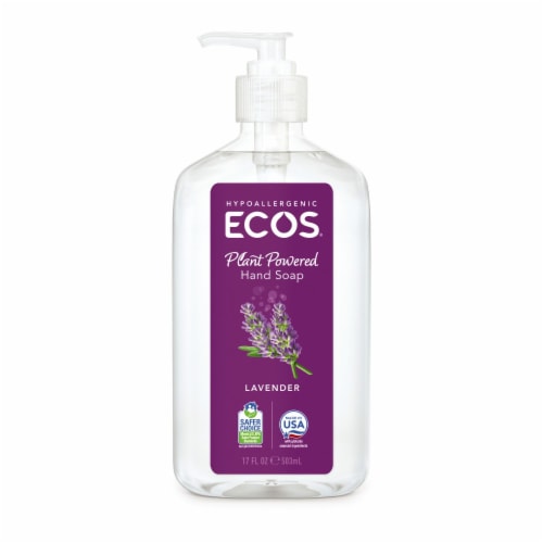 ECOS® Plant Powered Hypoallergenic Lavender Hand Soap Perspective: front