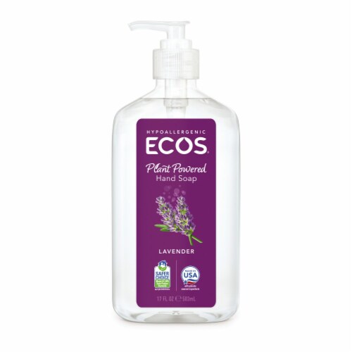 ECOS® Plant Powered Hypoallergenic Lavender Hand Soap Perspective: front