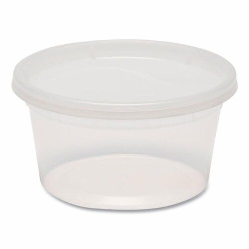 Plastic Deli Container with Lid, 12 oz, Clear, Plastic, 240/Carton Plastic Deli Container with Lid, 12 oz, Clear, Plastic, 240/Carton