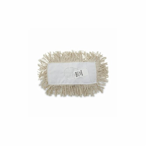 Mop Head, Dust, Cotton, 12 x 5, White