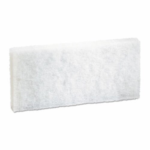 Light Duty Scour Pad, 4.63 x 10, White, 20/Carton Light Duty Scour Pad, 4.63 x 10, White, 20/Carton