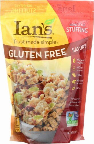 Ian's GF Homestyle Savory Stuffing Perspective: front