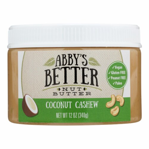 Abby's Better Nut Butter Coconut Cashew Nut Butter (6 Pack) Perspective: front