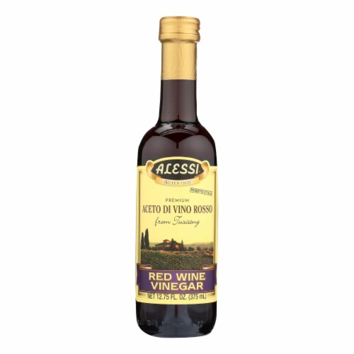 Alessi - Vinegar - Red Wine Vinegar - Case of 6 - 12.75 FL oz. Perspective: front