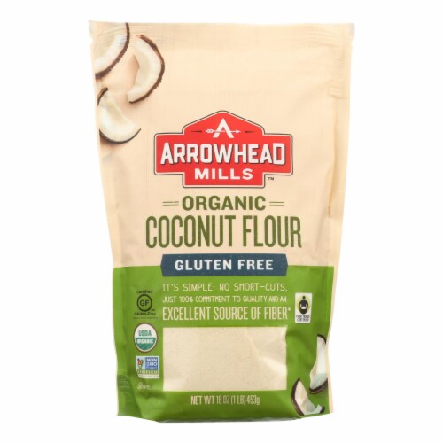 Arrowhead Mills - Organic Coconut Flour - Case of 6 - 16 oz. Perspective: front