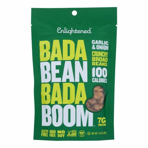 Bada Bean Bada Boom - Crunchy Beans Gar & Onion - Case of 6-4.5 oz. Perspective: front