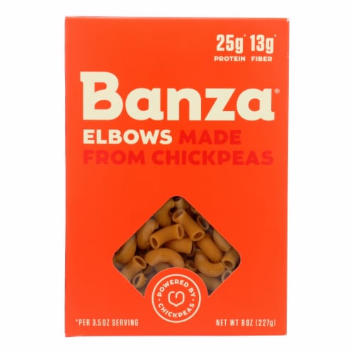 Banza - Chickpea Pasta - Case of 6 - 8 oz. Perspective: front