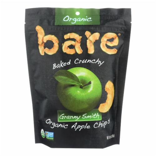 Bare Granny Smith Organic Apple Chips Perspective: front