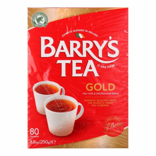 Barry's Tea - Irish Tea - Gold Blend - Case of 6 - 80 Bags Perspective: front