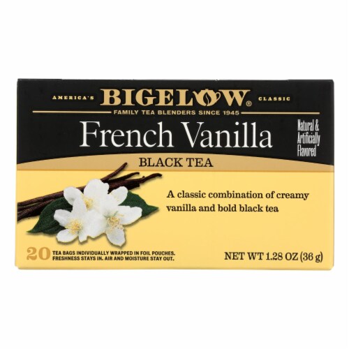 Bigelow Tea French Vanilla Black Tea - Case of 6 - 20 Bags Perspective: front