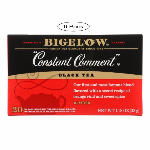 Bigelow Tea Constant Comment Black Tea - Case of 6 - 20 Bags Perspective: front