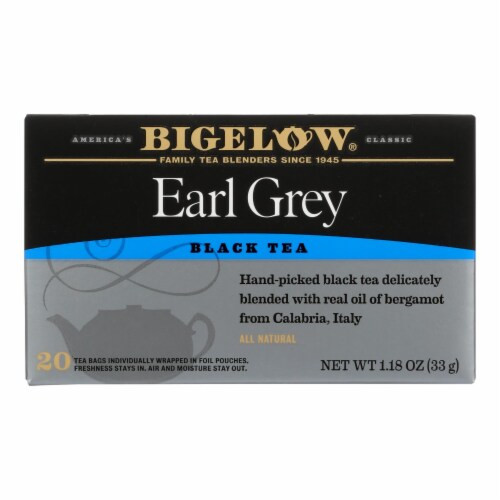 Bigelow Tea Earl Grey Black Tea - Case of 6 - 20 Bags Perspective: front