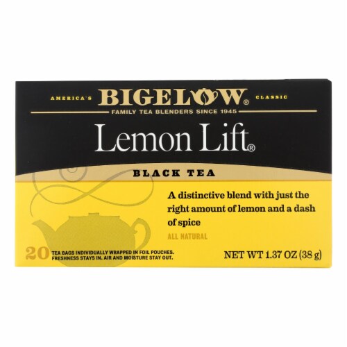 Bigelow Tea Lemon Lift Black Tea - Case of 6 - 20 Bags Perspective: front