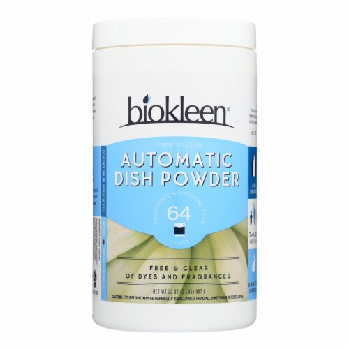 Biokleen - Dish Soap Powder Auto Free & Clear - Case of 6-2 LB Perspective: front