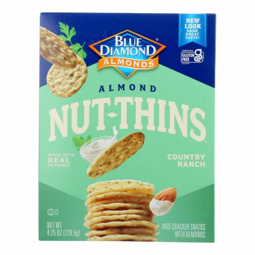 Blue Diamond - Nut Thins - Country Ranch - Case of 12 - 4.25 oz. Perspective: front