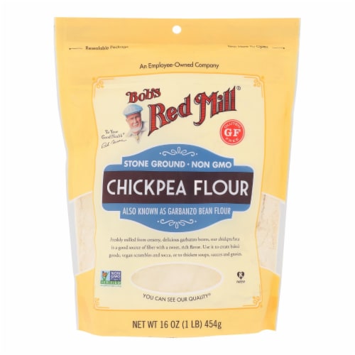Bob's Red Mill - Flour Chickpea - Case of 4-16 oz. Perspective: front