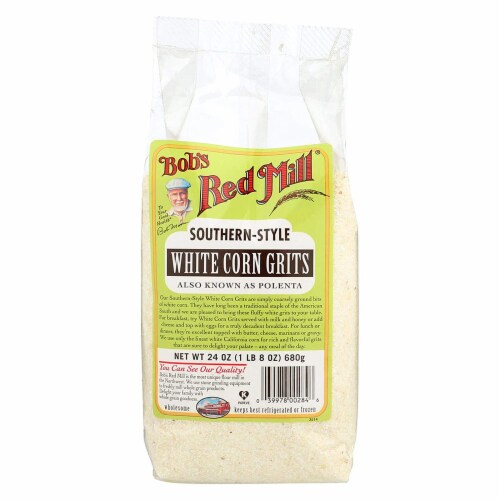 Bob's Red Mill - Grits White Corn - Case of 4 - 24 oz. Perspective: front