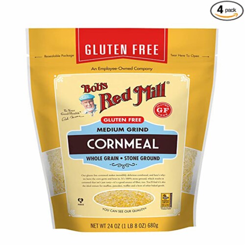 Bob's Red Mill - Cornmeal Course Grind - Case of 4-24 oz. Perspective: front