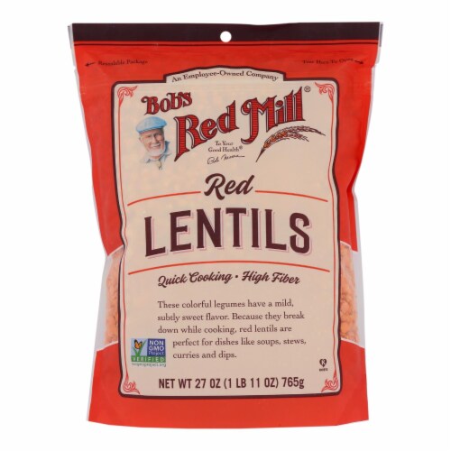 Bob's Red Mill - Beans Red Lentils - Case of 4-27 oz. Perspective: front