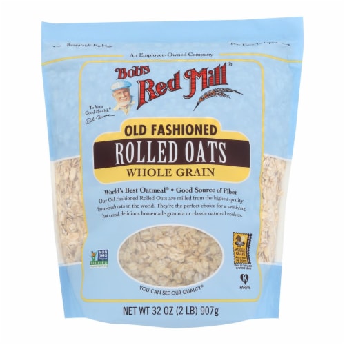 Bob's Red Mill - Old Fashioned Rolled Oats - Case of 4-32 oz. Perspective: front