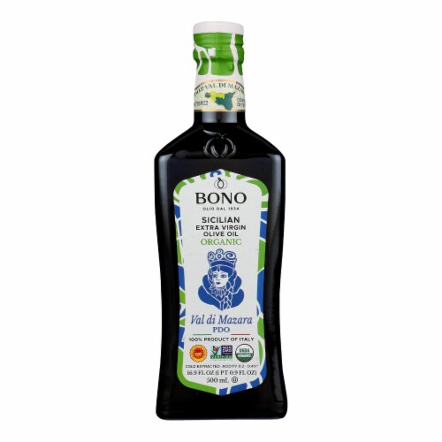 Bono - Evoo Organic Val Di Mazara - Case of 6 - 16.9 oz. Perspective: front