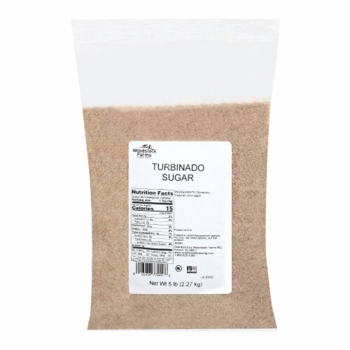 Sweeteners Sugar Turbinado - Single Bulk Item - 5LB Perspective: front