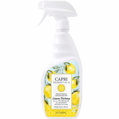 Capri Essentials - Cleaner Allpurp Lemverb Spry - Case of 6-23 oz. Perspective: front