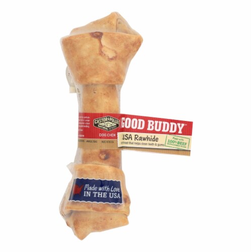 Castor Pollux Good Buddy Rawhide Bone Dog Treat 6 7 Inch Case Of 12 12 Pack Count Each Smith s Food and Drug
