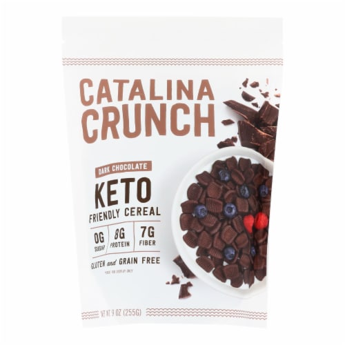 Catalina Crunch Dark Chocolate Cereal - Case Of 6 - 9 Oz. Perspective: front