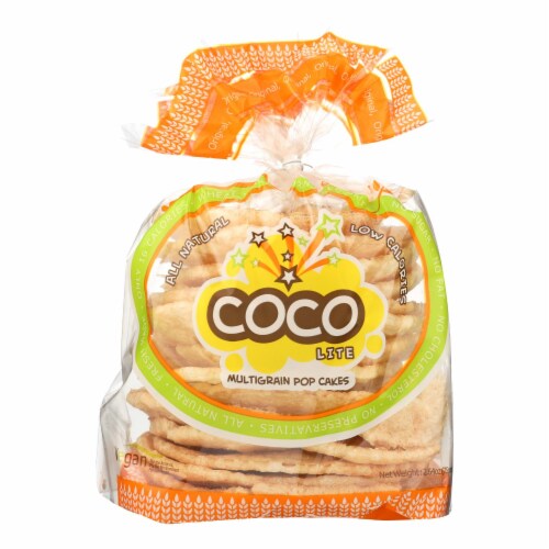 Coco Lite Multigrain Pop Cakes Pop Cakes - Original - Case of 12 - 2.64 oz. Perspective: front