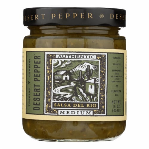 Desert Pepper Trading - Medium Del Rio Salsa - Case of 6 - 16 oz. Perspective: front