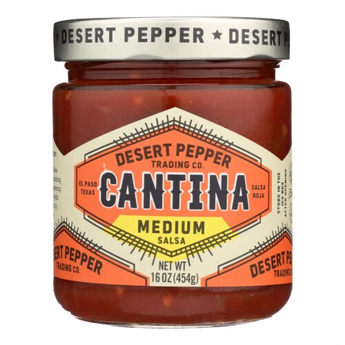 Desert Pepper Trading - Cantina Salsa - Medium Red - Case of 6 - 16 oz. Perspective: front