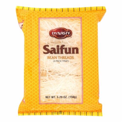 Dynasty Saifun Bean Thread Noodles - Case of 12 - 5.29 oz. Perspective: front