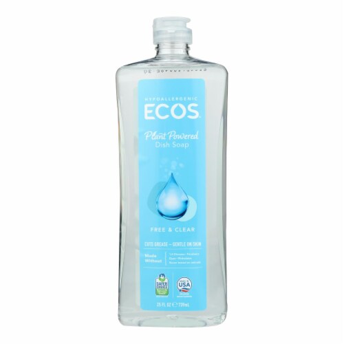 Earth Friendly Dishmate - Free and Clear - Case of 6 - 25 fl oz. Perspective: front