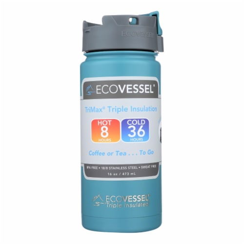 Ecovessel Perk Triple Insulated Coffee And Tea Mug  - Case of 6 - 16 oz. Perspective: front
