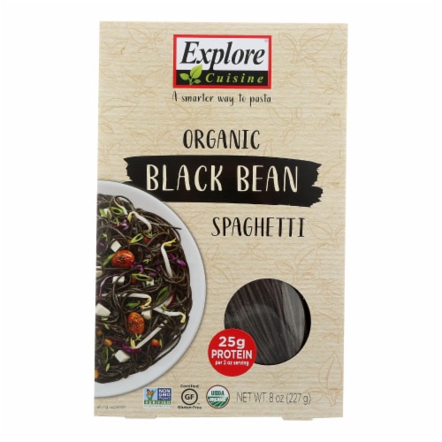 Explore Cuisine Organic Black Bean Spaghetti - Spaghetti - Case of 6 - 8 oz. Perspective: front