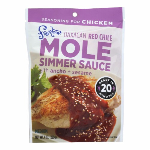 Oaxacan Red Chile Mole - with Ancho and Sesame - 8 oz - case of 6 Perspective: front