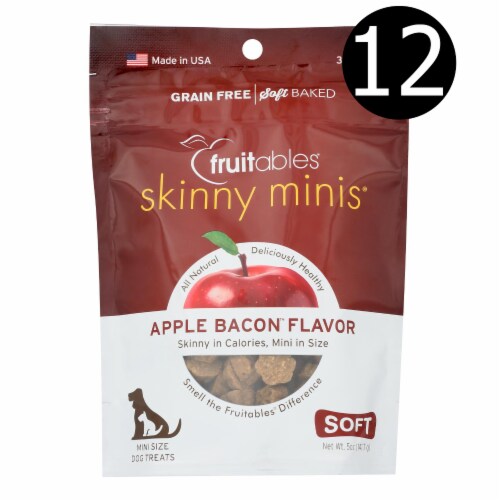 Fruitables - Dog Trts Chwy Applebacon - Case of 12 - 5 oz. Perspective: front