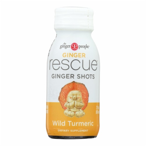 Ginger People - Ginger Shot Rescue Tumeric - Case of 12 - 2 oz. Perspective: front