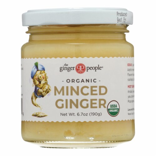 The Ginger People Organic Minced - Case of 12 - 6.7 oz. Perspective: front